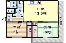 パークハイム  ｜ 兵庫県伊丹市野間８丁目（賃貸マンション2LDK・3階・56.00㎡） その2