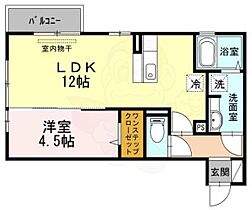 ティアレ  ｜ 兵庫県川西市加茂３丁目1番24号（賃貸アパート1LDK・2階・41.01㎡） その2