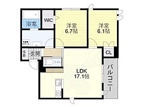 兵庫県伊丹市稲野町４丁目（賃貸マンション2LDK・2階・71.15㎡） その2