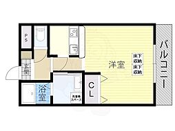 エルブソヴァージュ 1Kの間取図画像