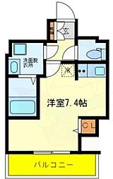 ONLYONE伊丹 ワンルームの間取図画像