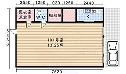 ハイツ東有岡の間取図画像
