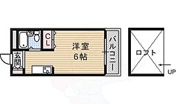 アパートメントハウスNN ワンルームの間取図画像
