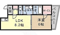 SAKATO3 1DKの間取図画像