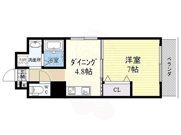 大阪府吹田市南金田２丁目(賃貸マンション1DK・9階・28.74㎡)の写真 その2