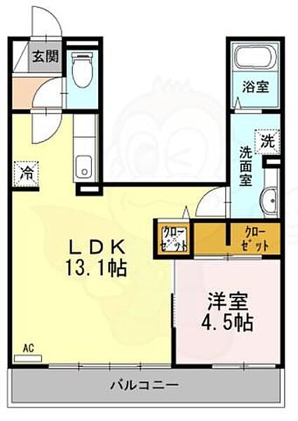 大阪府豊中市服部西町３丁目(賃貸アパート1LDK・1階・42.83㎡)の写真 その2