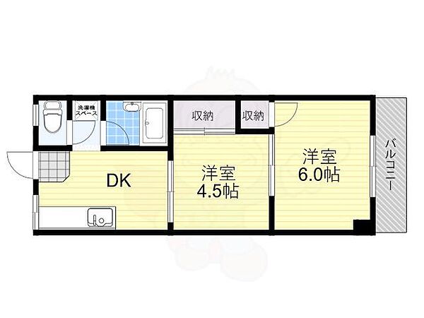 サンビオラ上新庄 504｜大阪府大阪市東淀川区豊新５丁目(賃貸マンション2DK・5階・30.00㎡)の写真 その2