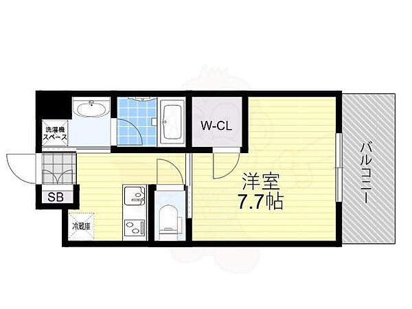 大阪府豊中市服部西町３丁目(賃貸マンション1K・3階・26.08㎡)の写真 その2