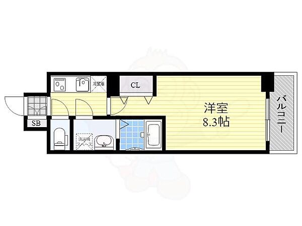 エスリード江坂公園 ｜大阪府吹田市垂水町３丁目(賃貸マンション1K・2階・25.13㎡)の写真 その2