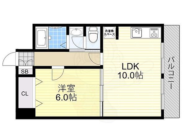 サンフラッツ新大阪 本館 ｜大阪府大阪市東淀川区東中島４丁目(賃貸マンション1LDK・7階・42.52㎡)の写真 その2