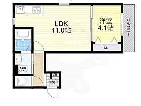 Parks吹田  ｜ 大阪府吹田市高城町（賃貸アパート1LDK・2階・37.28㎡） その2