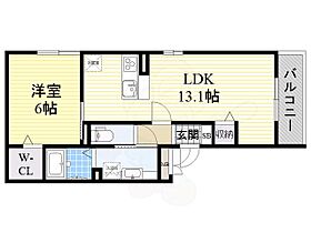 D-Room服部寿町  ｜ 大阪府豊中市服部寿町１丁目9番11号（賃貸アパート1LDK・1階・44.62㎡） その2