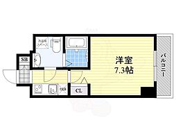エグゼ新大阪南 9階1Kの間取り