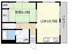 間取図画像 1LDK