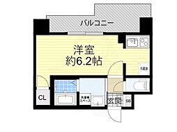プレサンス東三国エンブレイス ワンルームの間取図画像