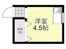 新庄ハウス ワンルームの間取図画像