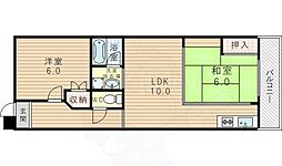 クリスタルシャトー 2LDKの間取図画像