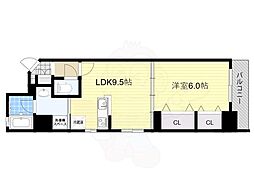 アルシェTARUMI 1LDKの間取図画像