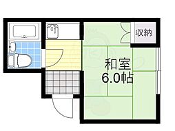 ハイツイシカワ 1Kの間取図画像