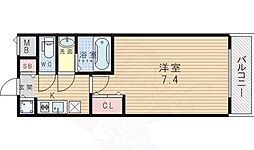 W-STYLE新大阪 1Kの間取図画像
