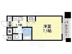 WinRoadEsaka 1Kの間取図画像