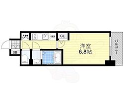 CASAREGULUS新大阪 1Kの間取図画像