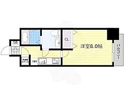 ラナップスクエア新大阪 1Kの間取図画像
