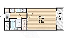 エスリード新大阪第6 1Kの間取図画像