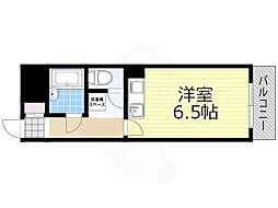 ミフネセントラルベア東三国 ワンルームの間取図画像