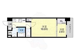 新大阪フェアリーテールファースト 2Kの間取図画像