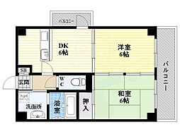 アートコート 2DKの間取図画像