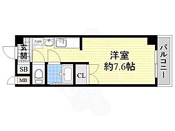 E-Gate ワンルームの間取図画像