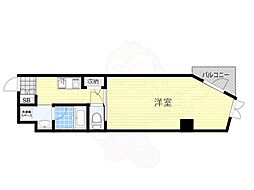 ハイムミニヨン 1Kの間取図画像