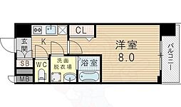 ララプレイス新大阪LD 1Kの間取図画像