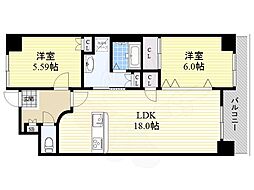 和の杜 2LDKの間取図画像