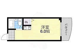 ベルメゾンエトワール ワンルームの間取図画像