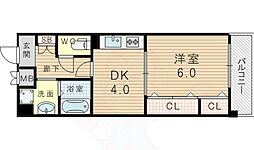メゾンさくら9 1DKの間取図画像