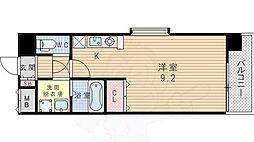 エクセレント上新17 ワンルームの間取図画像