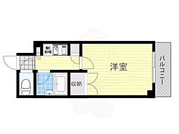 ギャレ豊津 1Kの間取図画像
