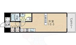 デュオン新大阪レジデンス 1Kの間取図画像