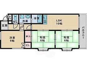 大阪府枚方市津田西町３丁目19番15号（賃貸マンション3LDK・1階・66.15㎡） その2