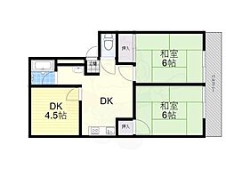 コーポ忠栄 4階3DKの間取り