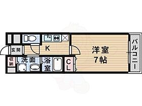 大阪府枚方市楠葉面取町２丁目1番3号（賃貸アパート1K・1階・25.25㎡） その2