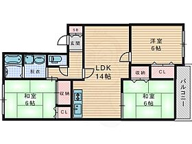 ハビタシオン5 102 ｜ 大阪府枚方市西禁野１丁目13番11号（賃貸アパート3LDK・1階・61.00㎡） その2