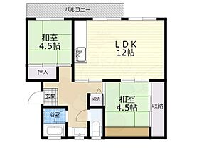 大阪府枚方市茄子作１丁目（賃貸マンション2LDK・2階・48.85㎡） その2