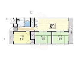 間取図画像 3LDK