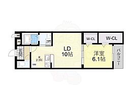 間取図画像 1LDK