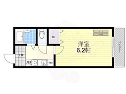 ミルキーハイツ 1Kの間取図画像