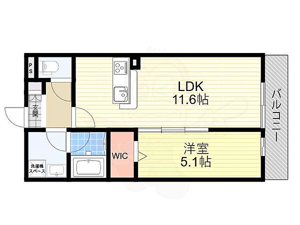 リーブル ｜兵庫県尼崎市田能１丁目(賃貸アパート1LDK・1階・40.19㎡)の写真 その2