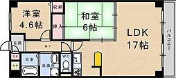エムグランツ壱番館 2LDKの間取図画像